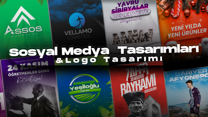 markanızı yansıtacak şık, modern, logo ve post tasarlarım