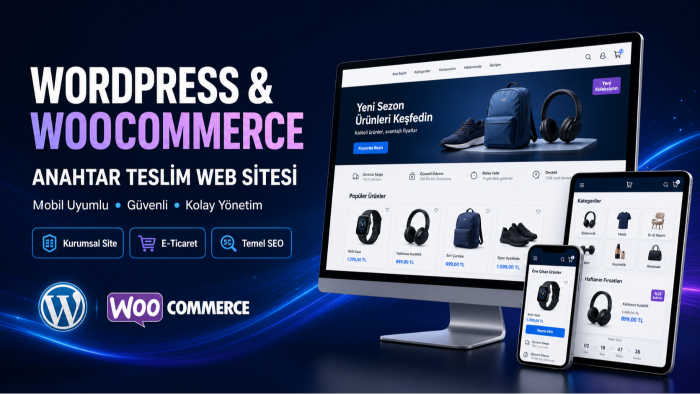 WordPress ve WooCommerce sitesi kurarım