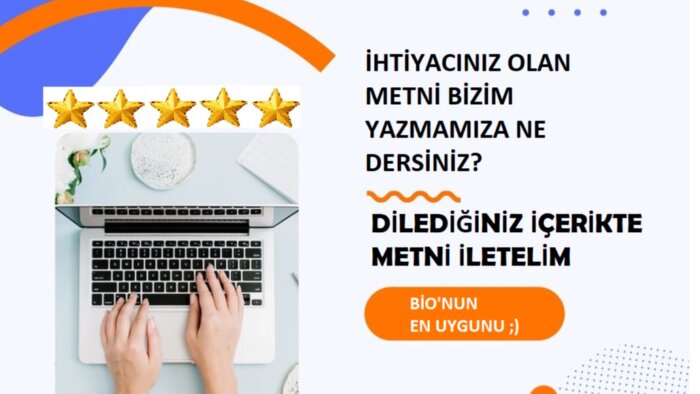 ihtiyacınız olan konuda (seo/özgün/hızlı) metin hazırlarım