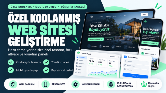 özel kodlanmış kurumsal web sitesi geliştiririm
