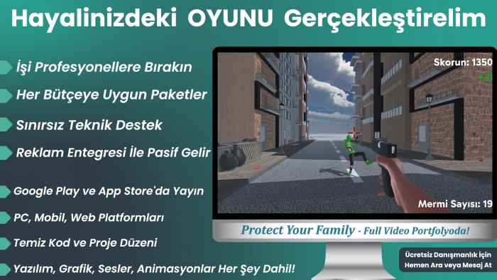 istediğiniz her tür 3D oyunu yaparım