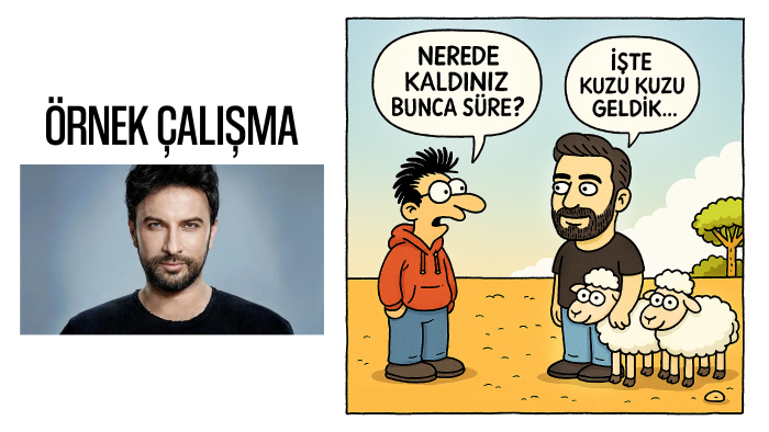 sizi karikatüre çevirebilirim