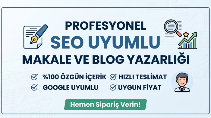 SEO uyumlu makale ve blog içerikleri yazarım