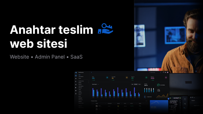 anahtar teslim web sitesi geliştiririm