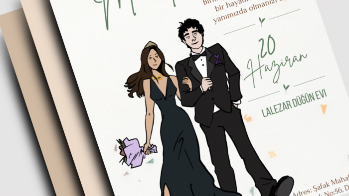davetiyeniz için sizin illustrasyonunuzu çizebilirim