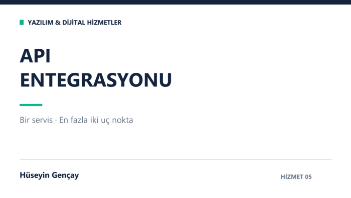 uygulamanıza API entegrasyonu ve veri aktarımı eklerim