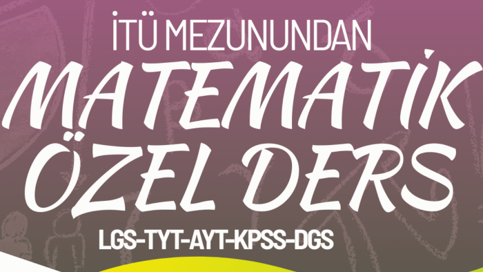 Matematik alanında her seviyeye uygun özel ders veriyorum