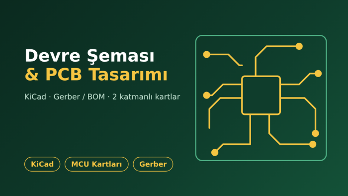 KiCad ile devre şeması ve PCB tasarımı yaparım