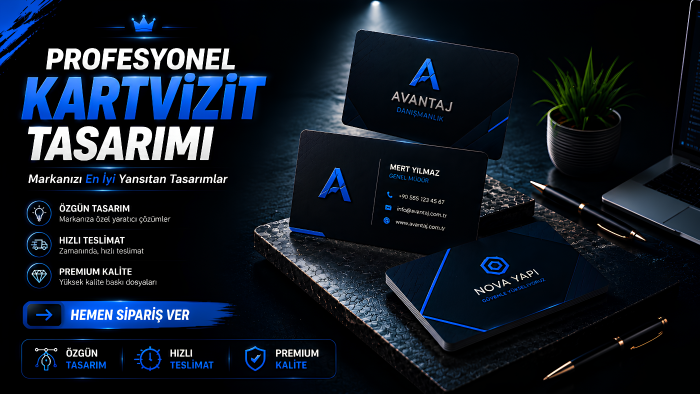 profesyonel ve özgün kartvizit tasarımı yaparım