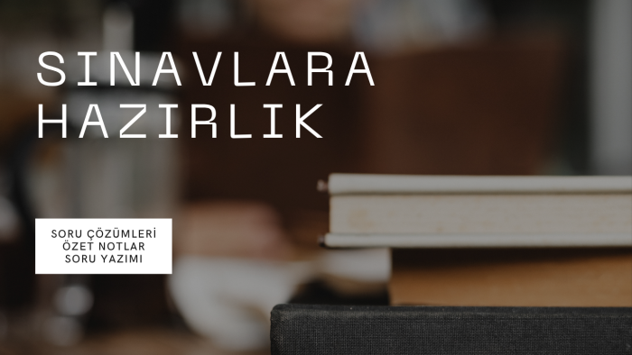 sınavlara yönelik notlar hazırlayabilir yazıya geçirebilirim