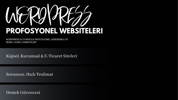 kişisel ve kurumsal websitelerinizi yaparım