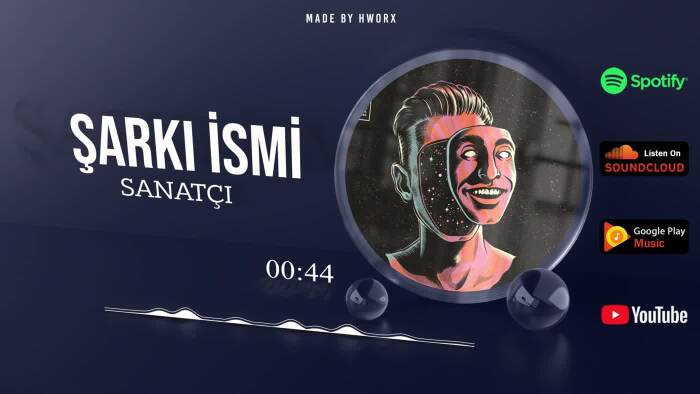 müziklerinize görsellik katarak audio spectrum yapabilirim