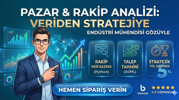  veriye dayalı pazar ve rakip analizi ile strateji sunarım