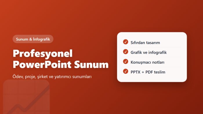 profesyonel PowerPoint sunumu hazırlarım