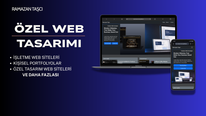modern ve duyarlı bir web sitesi tasarlıyorum