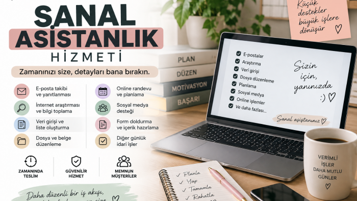 işlerinizi düzenli ve hızlı şekilde takip ediyorum