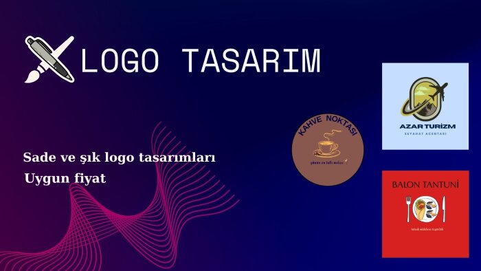 markanıza özel sade ve modern logo tasarımı yapıyorum