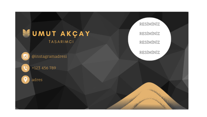 sizin için istediğiniz türde  kartvizit tasarlayabilirim