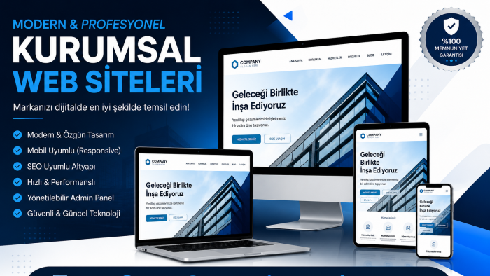 SEO uyumlu kurumsal web sitesi geliştiririm