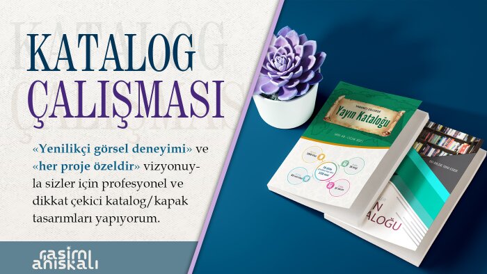 katalog ve kapak tasarımı yapıyorum