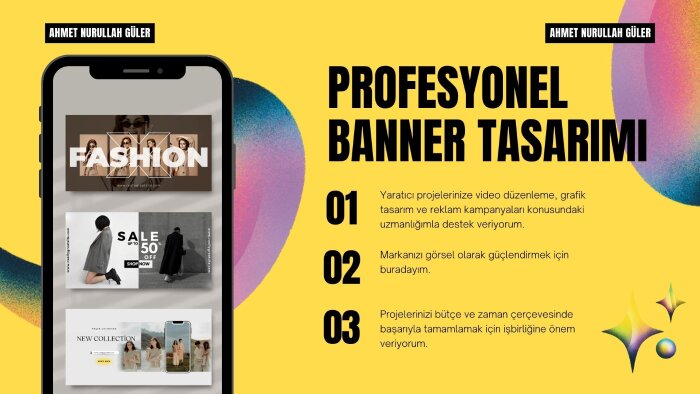 kaliteli reklam ve banner tasarımı yaparım