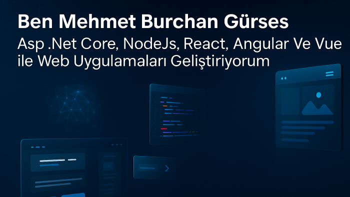 web uygulamaları geliştiririm