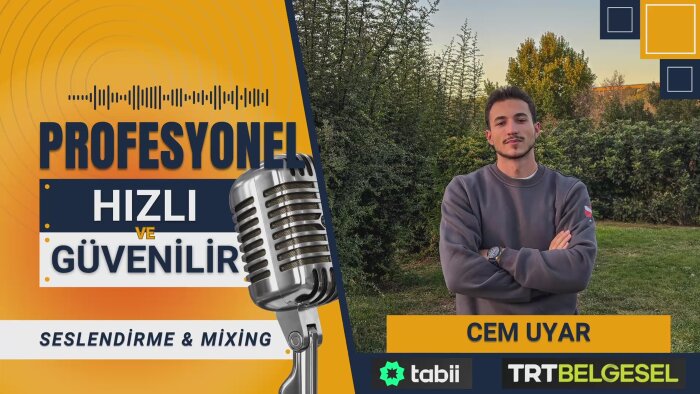 reklam ve fragman için profesyonel seslendirme yaparım
