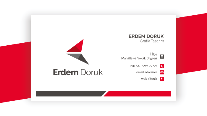 seni en iyi şekilde temsil edecek kartvizit tasarlayabilirim