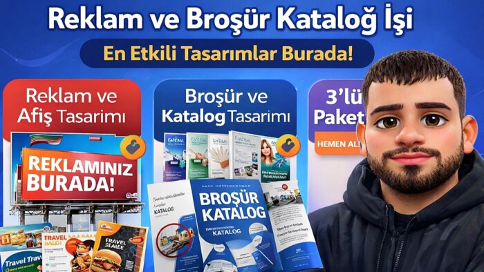 modern ve etkili broşür ve katalog tasarımları yapıyorum