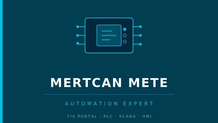  Siemens TIA Portal ile PLC yazılımı geliştiriyorum