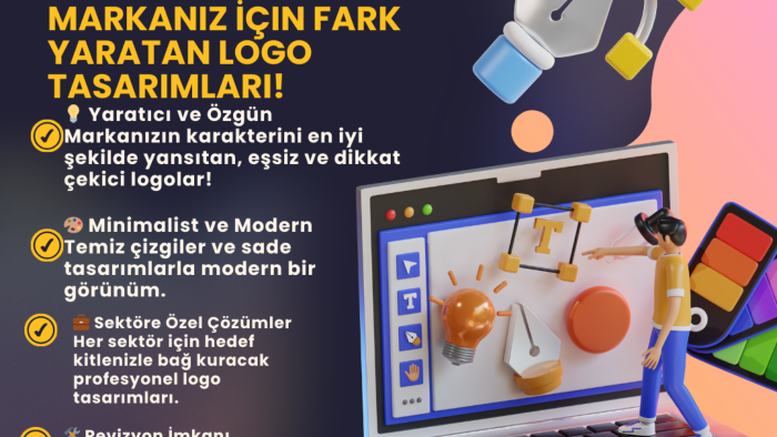 markanızı konuşturan eşsiz logolar hazırlıyorum