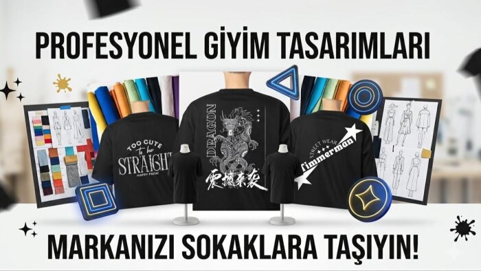 markanıza uygun kıyafet tasarımları yaparım