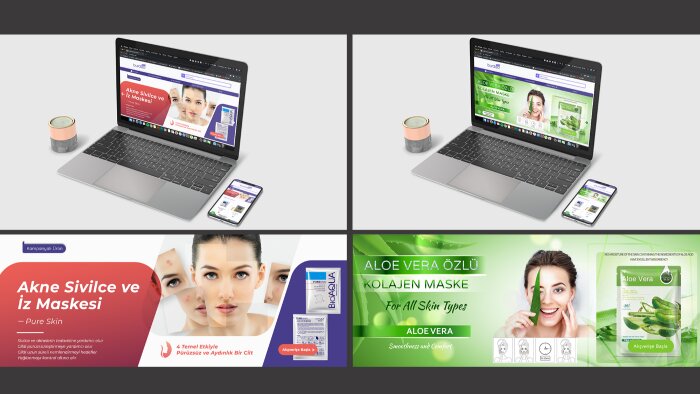 web banner, sosyal medya post, reklam vb tasarımlar yaparım