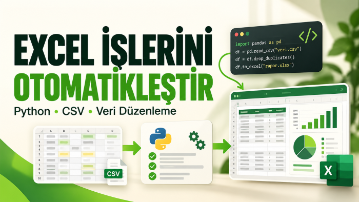 Excel ve CSV işlerinizi Python ile otomatikleştiririm