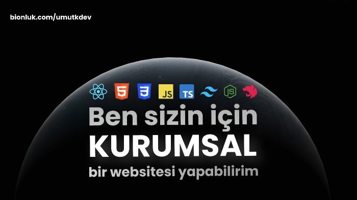 sizin için kurumsal bir websitesi hazırlayabilirim