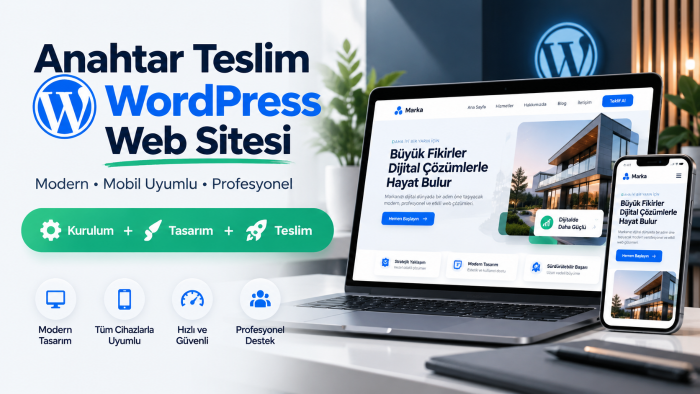 anahtar teslim profesyonel WordPress sitesi kurabilirim