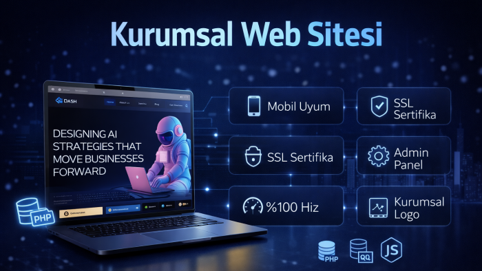 firmanıza özel profesyonel kurumsal web sitesi yaparım