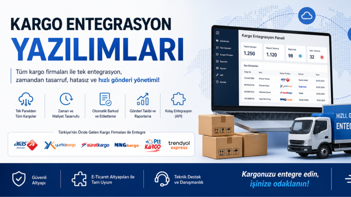 e-ticaret sitenize kargo entegrasyonu yapabilirim