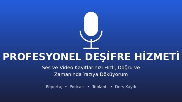 sesli/görüntülü içeriğinizi metne çeviriyorum
