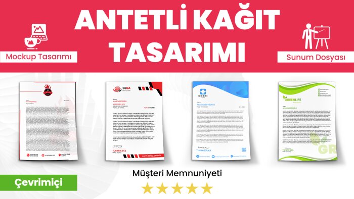 antetli kağıt tasarımı yaparım