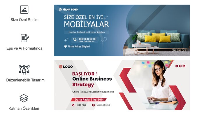 firmanıza özel banner hazırlayabilirim