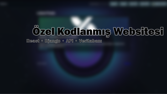özel web yazılım geliştiririm