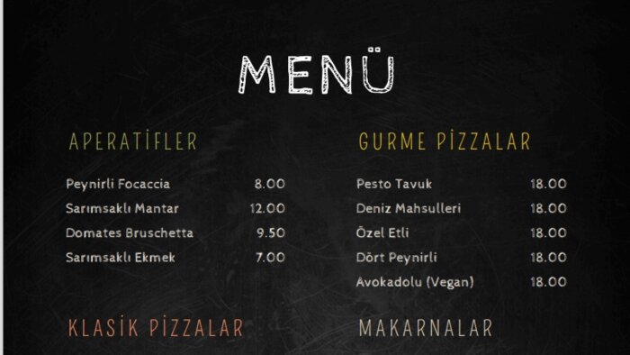  sizin için menu el ilanı ve kartvizit yapabilirim