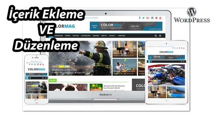 içerik ekleme veya düzenleme işlemlerinizi yapabilirim