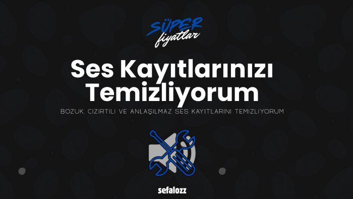 ses kayıtlarınızı düzenler ve profesyonel hale getiririm