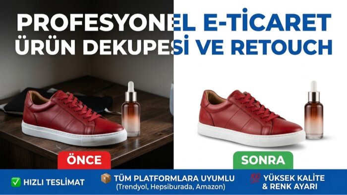 trendyol ve hepsiburada uyumlu hızlı ürün dekupesi yaparım