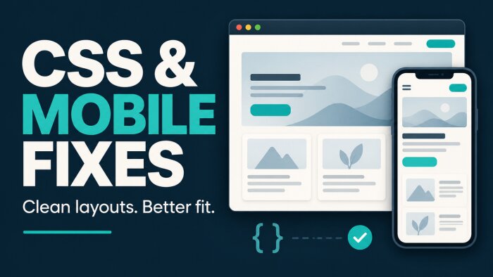 web sitenizin CSS ve mobil uyum hatalarını düzeltirim