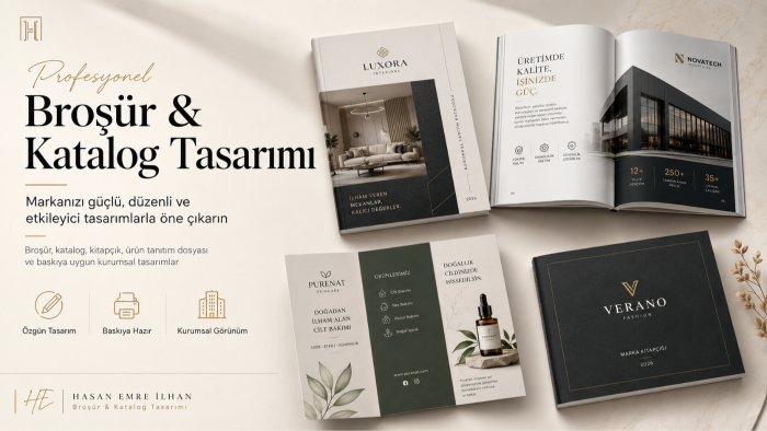 profesyonel broşür ve katalog tasarımları hazırlarım