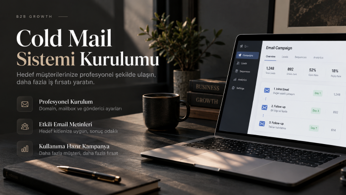 B2b cold mail sistemi kuruyor ve otomatikleştiriyorum