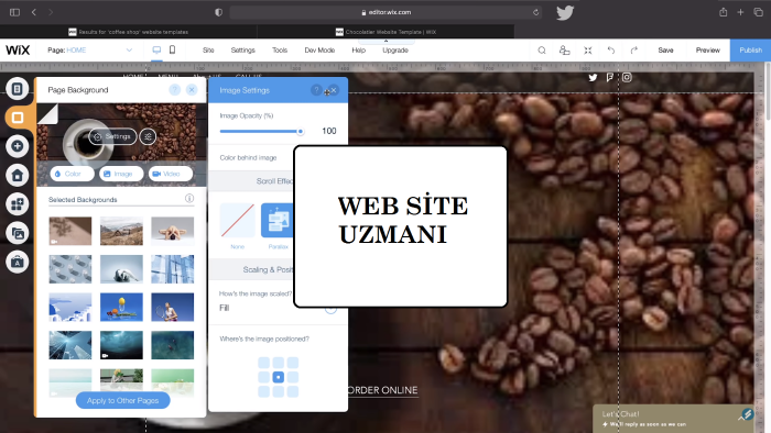 sizin için Web site kurulumu sağlayabilirim